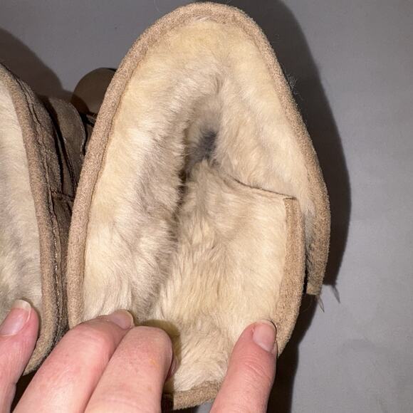 SM New York Women’s Boot Size 8 Tan Fleece Lined 3” Chunk Heel EUC - Picture 6 of 10